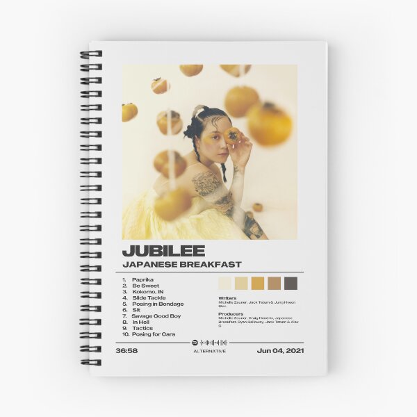 Item preview, Jubilee by Japanese Breakfast - Tracklist Art designed and sold by FourthWall Prints.