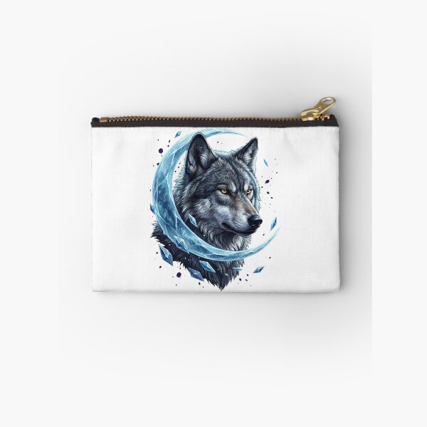 Item preview, Alpha Wolf Portrait Under a Crystal Moon designed and sold by R&R Creative Studio.