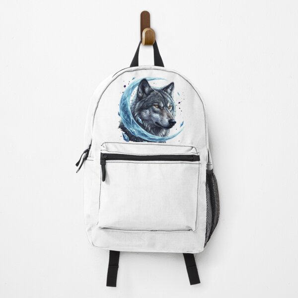Item preview, Alpha Wolf Portrait Under a Crystal Moon designed and sold by R&R Creative Studio.