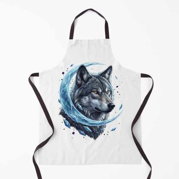 Item preview, Alpha Wolf Portrait Under a Crystal Moon designed and sold by R&R Creative Studio.