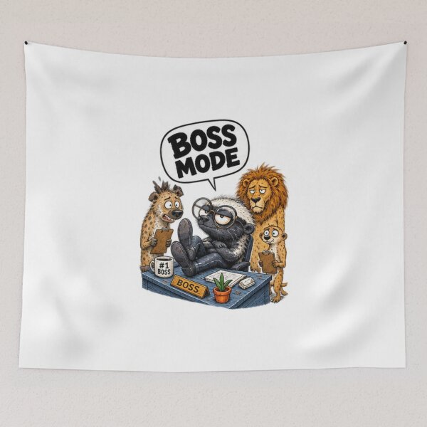Item preview, Boss Mode Honey Badger Office Art designed and sold by paintingnou.