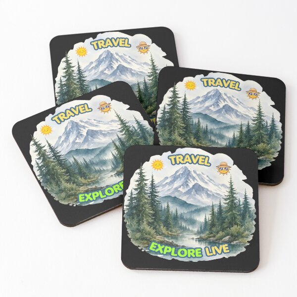 Item preview, Travel Explore Live, Gifts For Travel Enthusiasts designed and sold by zebek-design.