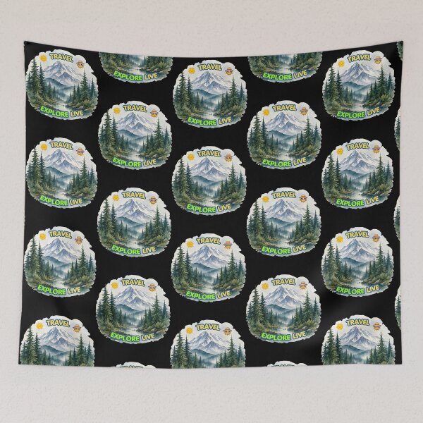 Item preview, Travel Explore Live, Gifts For Travel Enthusiasts designed and sold by zebek-design.