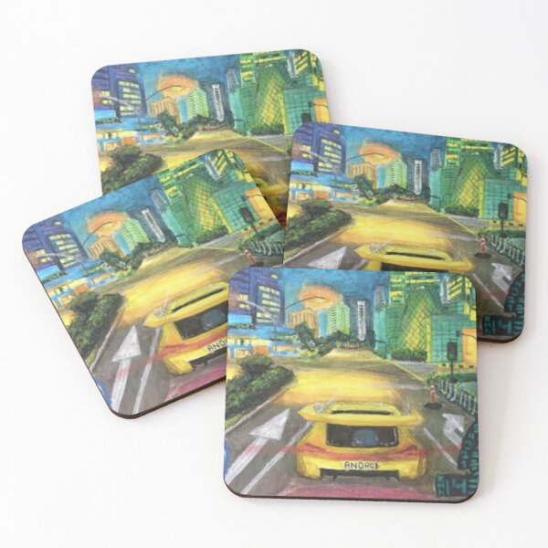 Item preview, Retro Street Racing Game Art - Yellow designed and sold by Odditzids.