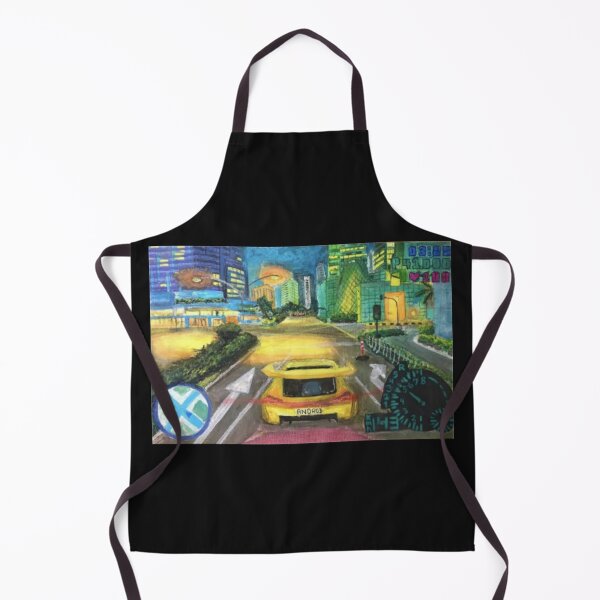 Item preview, Retro Street Racing Game Art - Yellow designed and sold by Odditzids.