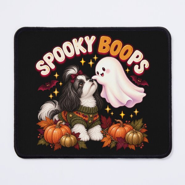 Item preview, Black and White Shih Tzu Spooky Boops Ghost Halloween designed and sold by Cute & Sassy Custom Gifting Boutiques.