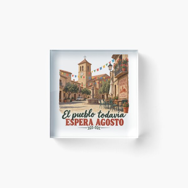 Item preview, El Pueblo Todavía Espera Agosto – Nostalgia de la España designed and sold by Past in Threads.