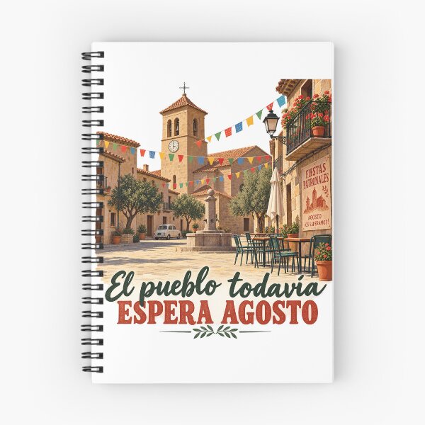 Item preview, El Pueblo Todavía Espera Agosto – Nostalgia de la España designed and sold by Past in Threads.
