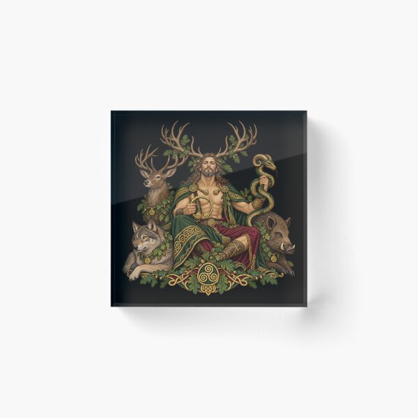 Artikelvorschau, Cernunnos, der keltische Gott der wilden Tiere entworfen und verkauft von lAnJefurtifeu.
