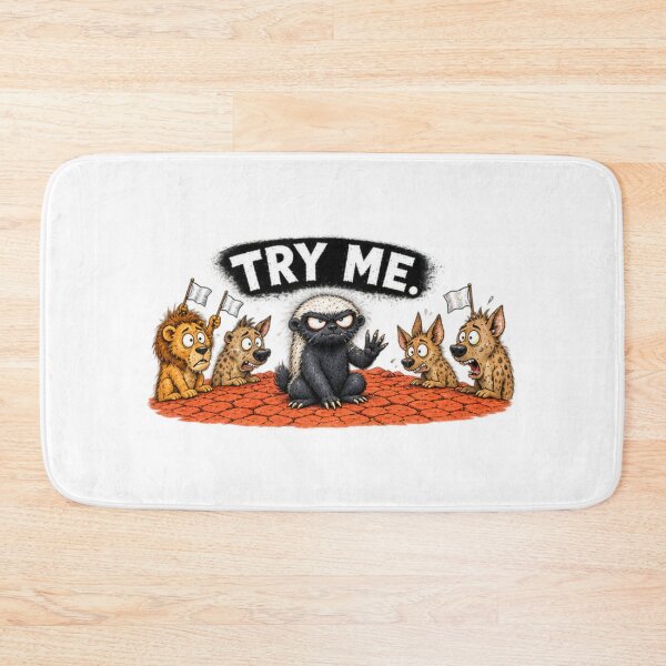 Item preview, Try Me Honey Badger Fierce Animal designed and sold by paintingnou.
