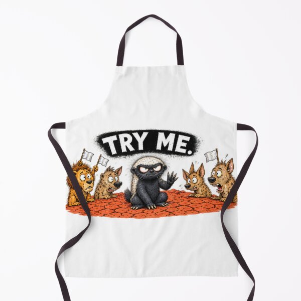 Item preview, Try Me Honey Badger Fierce Animal designed and sold by paintingnou.