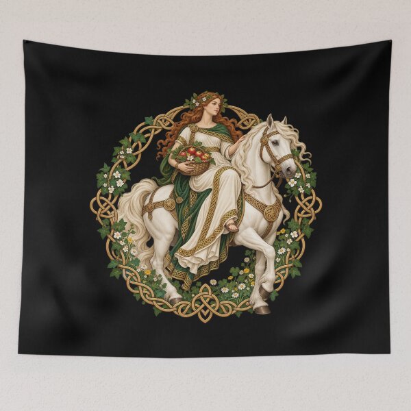 Item preview, Epona, the Celtic goddess with the white horse designed and sold by lAnJefurtifeu.