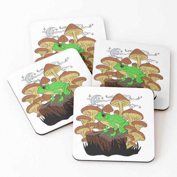 Item preview, Mushroom Frog Under the Moon No Background Color designed and sold by Silverwolf144.