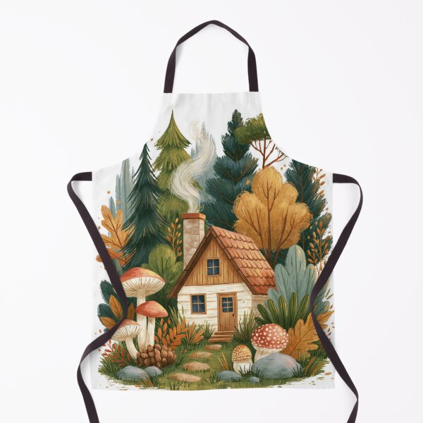Item preview, Fairytale Cabin in Autumn Forest designed and sold by scicilysimonee.