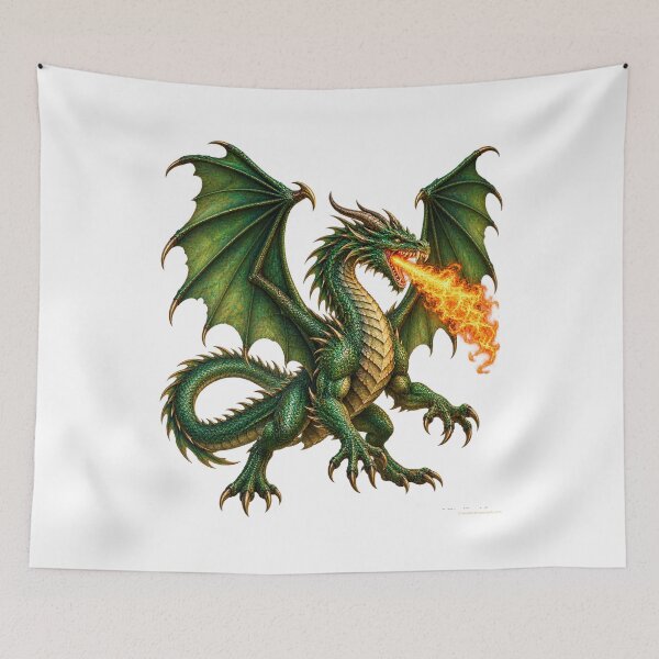 Item preview, The Fire-Breathing Green Dragon designed and sold by BlingandGifts.