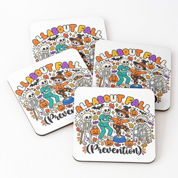 Item preview, All About Fall Prevention Halloween Skeleton Rehab Humor designed and sold by AmiGraph.