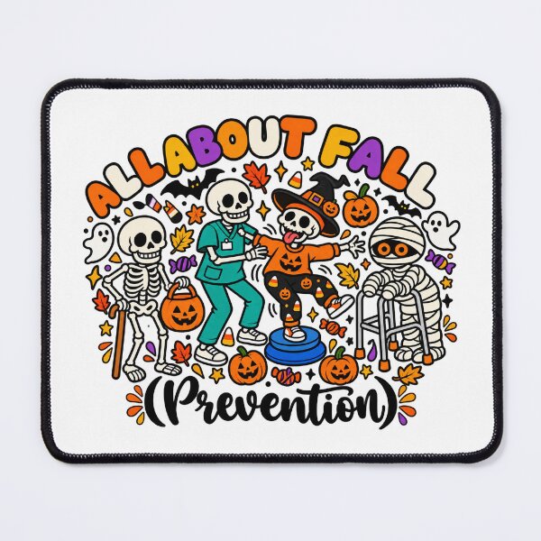 Item preview, All About Fall Prevention Halloween Skeleton Rehab Humor designed and sold by AmiGraph.