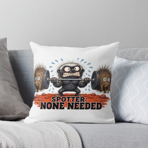 Item preview, Spotter None Needed Honey Badger Workout Art designed and sold by paintingnou.