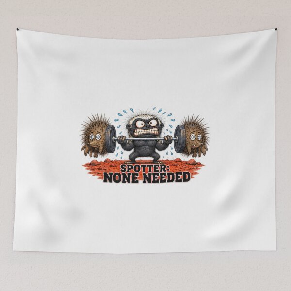 Item preview, Spotter None Needed Honey Badger Workout Art designed and sold by paintingnou.