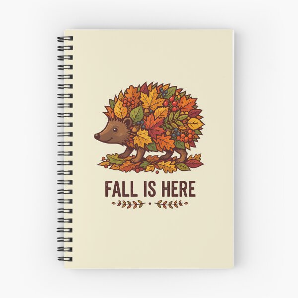 Item preview, Fall is here - Hedgehog in fall outfit - Autumn design animals designed and sold by ParadoxParadox.