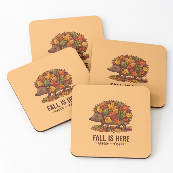 Item preview, Fall is here - Hedgehog in fall outfit - Autumn design animals designed and sold by ParadoxParadox.