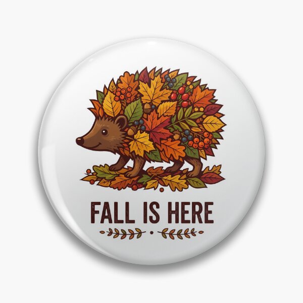 Item preview, Fall is here - Hedgehog in fall outfit - Autumn design animals designed and sold by ParadoxParadox.