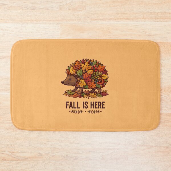 Item preview, Fall is here - Hedgehog in fall outfit - Autumn design animals designed and sold by ParadoxParadox.