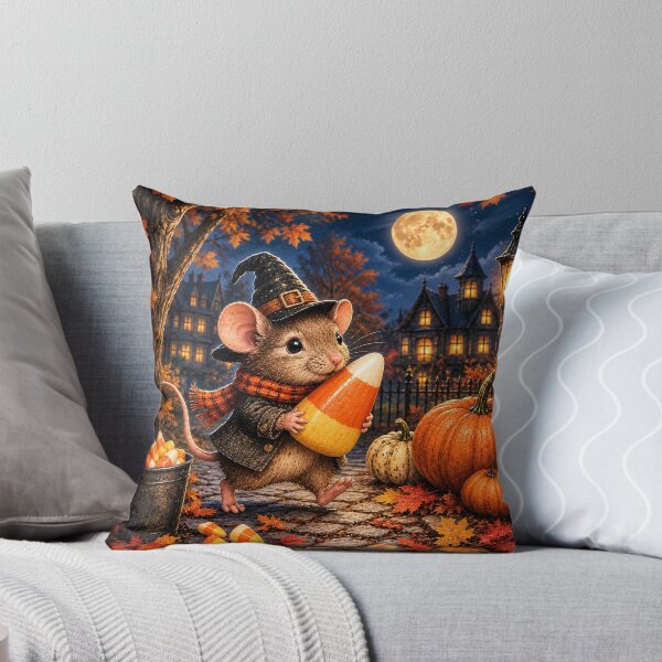 Item preview, A Mouse Carrying a Candy Corn- Upscaled Version designed and sold by Novel Works Studio.
