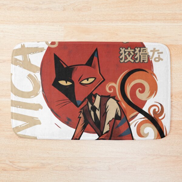 Item preview, Cynical Cat Katz Retro Film Poster Cartoon Villain Art designed and sold by CuteKats.