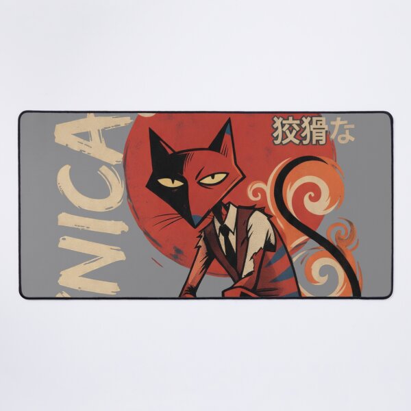 Item preview, Cynical Cat Katz Retro Film Poster Cartoon Villain Art designed and sold by CuteKats.