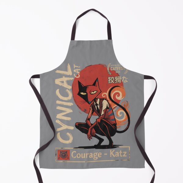 Item preview, Cynical Cat Katz Retro Film Poster Cartoon Villain Art designed and sold by CuteKats.