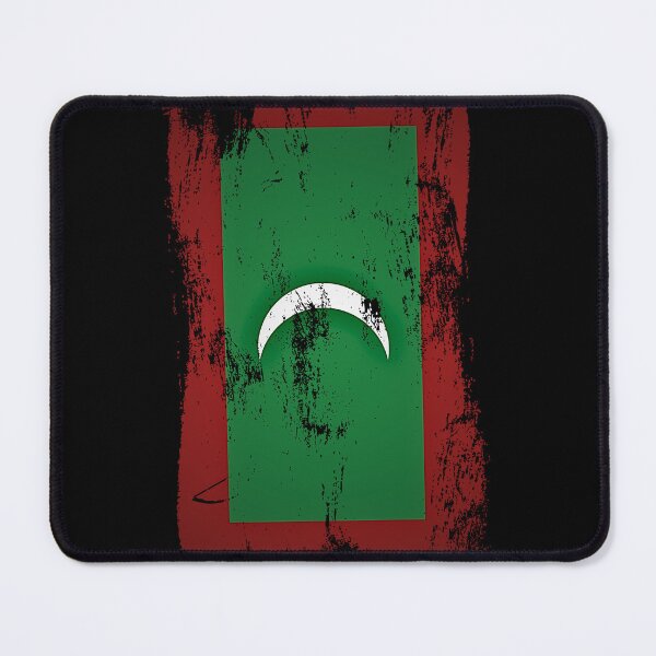 Item preview, Maldives Flag Distressed Paint Brush Stroke Maldivian Pride designed and sold by Danny-Arts1.