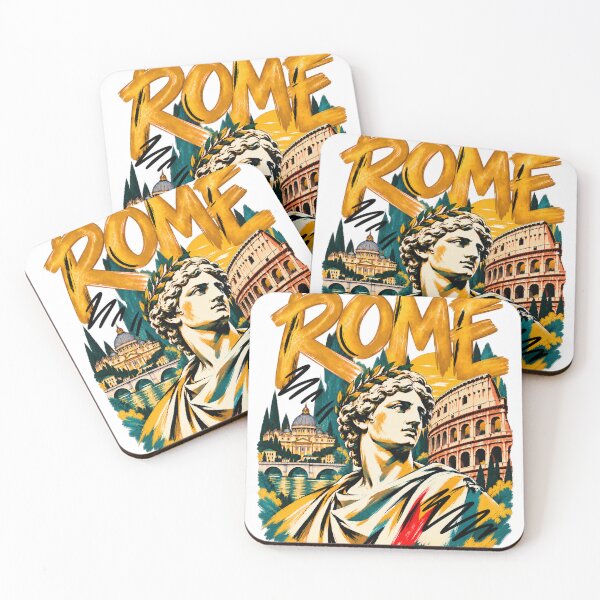 Item preview, Rome Italy Vintage Travel Art – Roman Statue Colosseum Retro Graphic designed and sold by Retroteez.