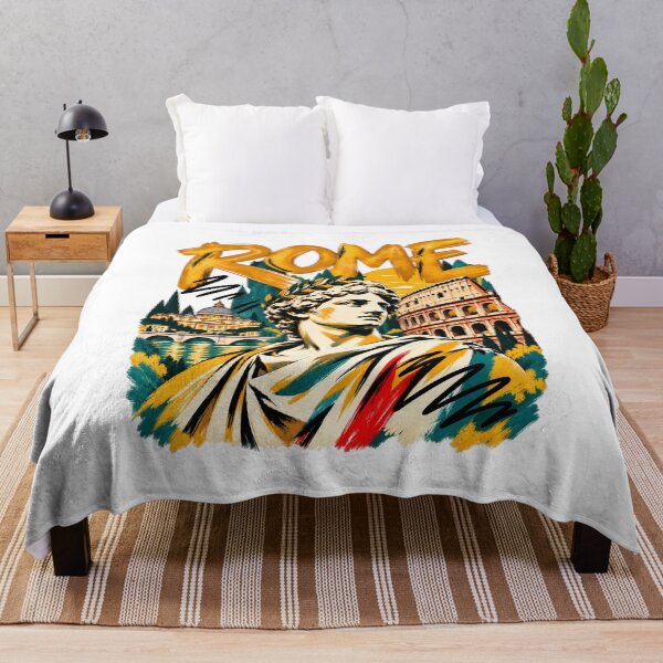 Item preview, Rome Italy Vintage Travel Art – Roman Statue Colosseum Retro Graphic designed and sold by Retroteez.