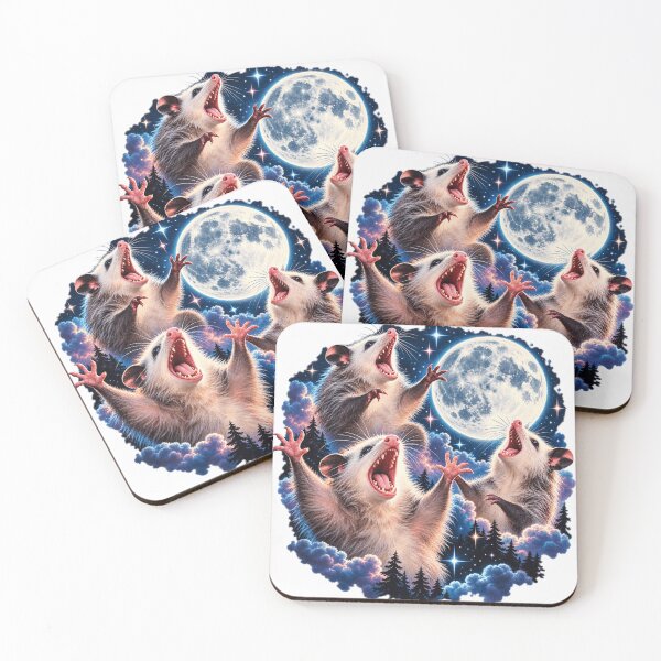 Item preview, Three Possum Moon – 3 Opossum Funny Weird Cursed Meme, gift for Mom, dad gift, gift for birthday Essential T-Shirt designed and sold by GAIDREDA.