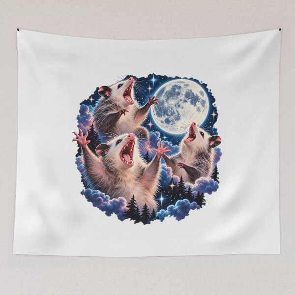 Item preview, Three Possum Moon – 3 Opossum Funny Weird Cursed Meme, gift for Mom, dad gift, gift for birthday Essential T-Shirt designed and sold by GAIDREDA.