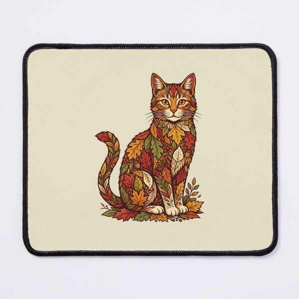 Item preview, Cat in fall outfit - Autumn design animals designed and sold by ParadoxParadox.