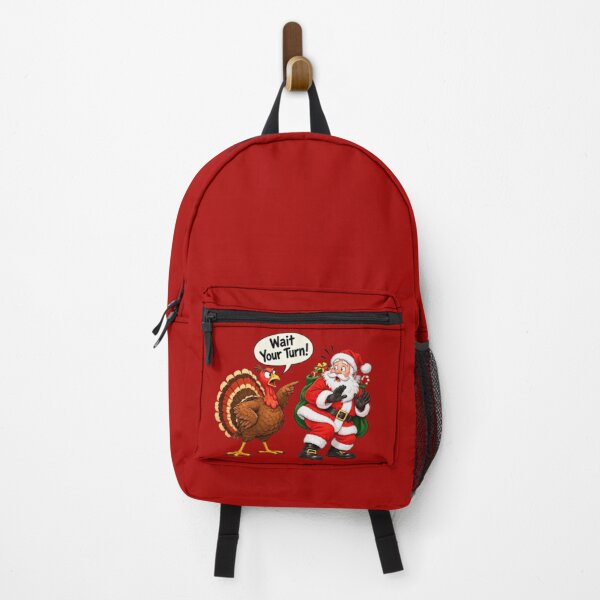 Item preview, Wait Your Turn Santa – Funny Thanksgiving Turkey designed and sold by bultpruf.