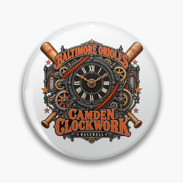 Item preview, Camden Clockwork: Baltimore Baseball Timepiece designed and sold by Dresut.