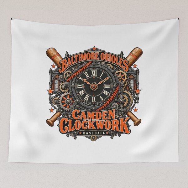 Item preview, Camden Clockwork: Baltimore Baseball Timepiece designed and sold by Dresut.