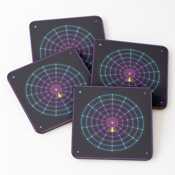 Item preview, Neon Spiderweb Sticker | Glowing Halloween Vinyl Decal | Cyberpunk Gothic designed and sold by mryan78.