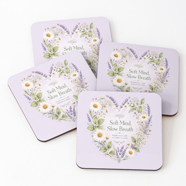 Item preview, Soft Mind Slow Breath Floral Calm designed and sold by the artedivino.