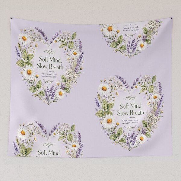Item preview, Soft Mind Slow Breath Floral Calm designed and sold by the artedivino.