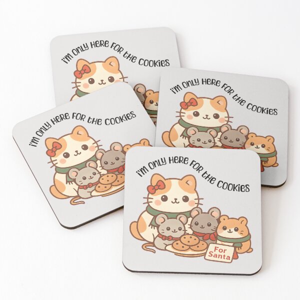 Item preview, I’m Only Here for the Cookies Christmas Animals designed and sold by Sachie's Studio.
