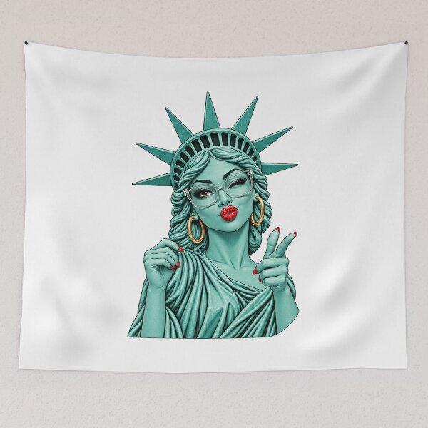 Item preview, Statue of Liberty Glamor Woman – New York Chic, Fashion & Freedom designed and sold by POP FACTORY.