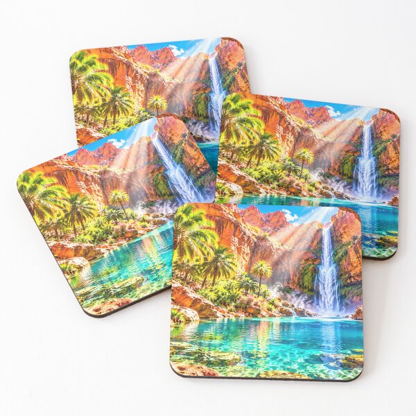 Item preview, Secret Canyon Oasis and Waterfall designed and sold by New Wave Artworks & Odds &Ends.
