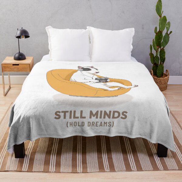 Item preview, Bull Terrier Listening to Walkman Retro Aesthetic designed and sold by COZY VINTAGE animal.