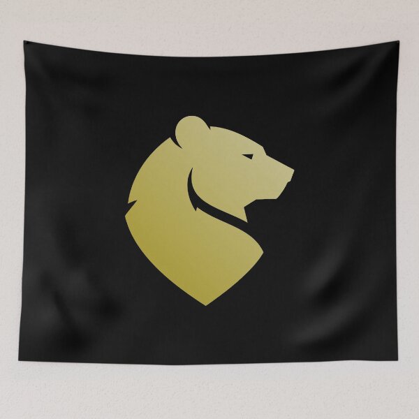 Item preview, Golden Bear Head Silhouette Design designed and sold by AhmedZouita.