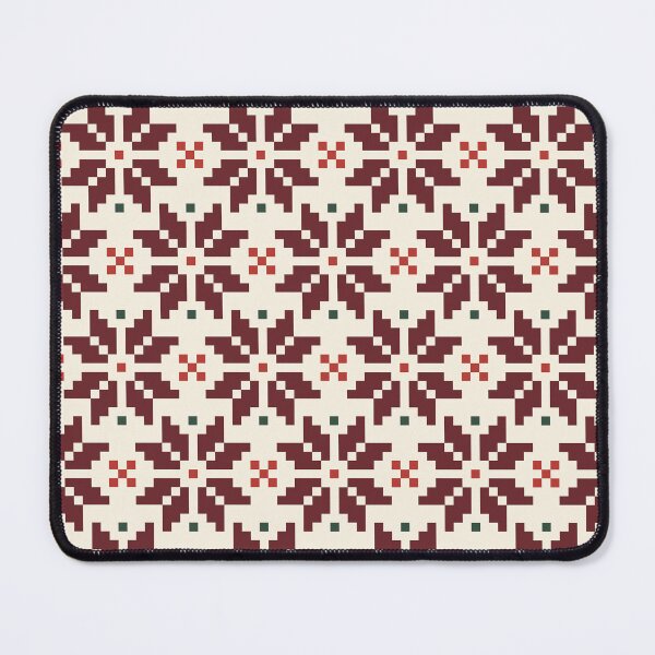 Item preview, Snowflake Fairisle in Cream + Brick designed and sold by YesterdayColl.