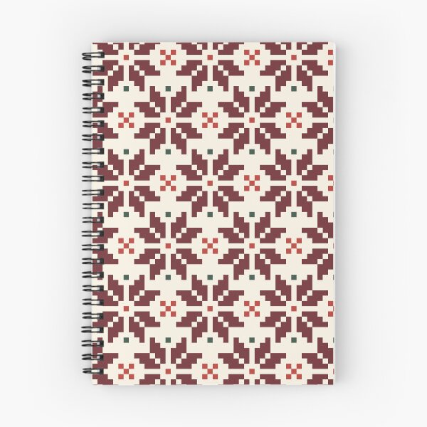 Item preview, Snowflake Fairisle in Cream + Brick designed and sold by YesterdayColl.
